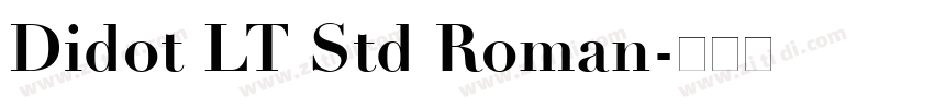 Didot LT Std Roman字体转换